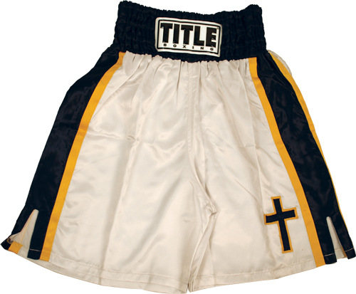 Title Boxing Cross Style Stock Boxing Trunks